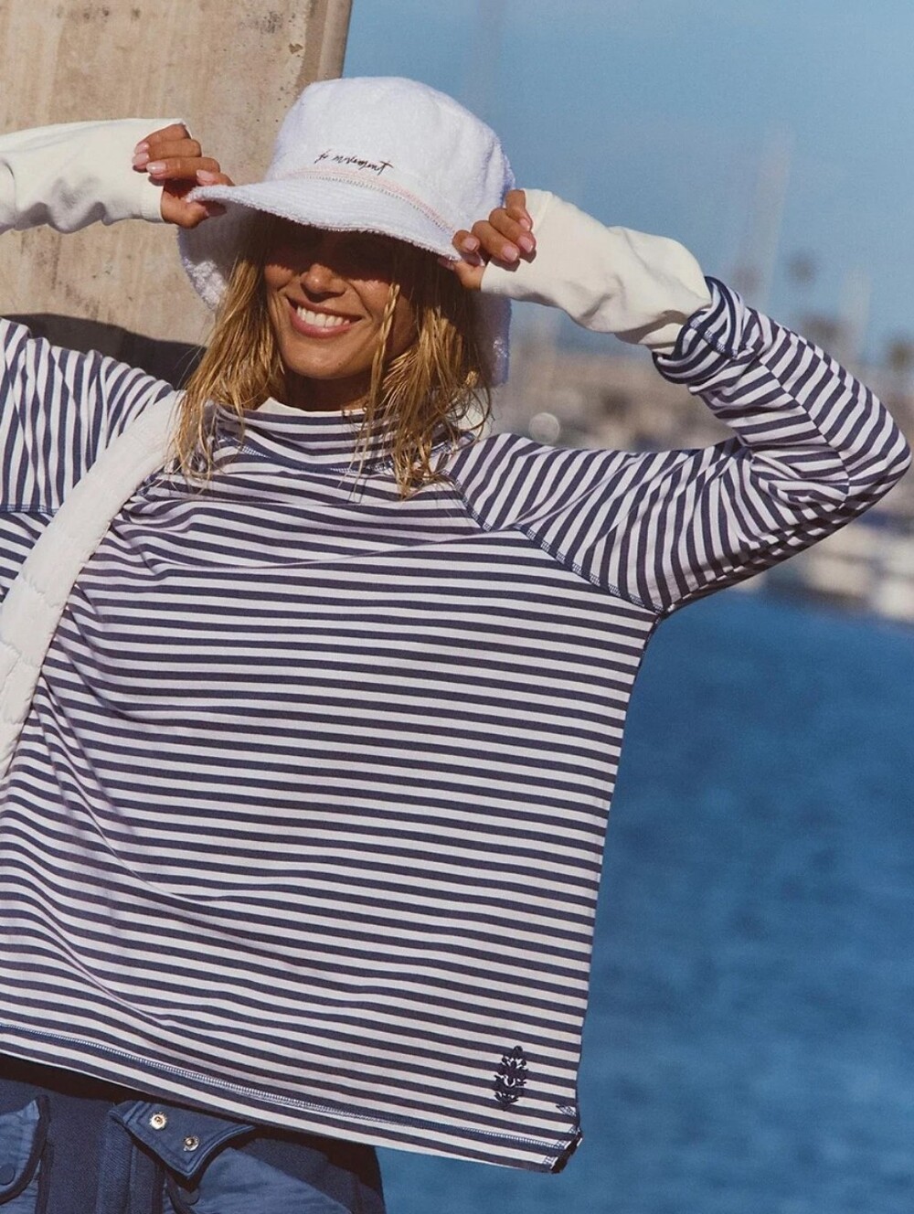 FP Movement Restoration Yarn Dye Striped Top